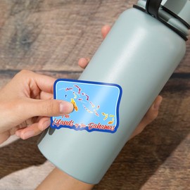 Die Cut Sticker Bahamas, Colorful Map of The Islands, Vinyl Sticker, (Waterproof Decal for Cars, Water Bottles, Laptops, Coolers), Large