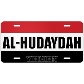 Al-Hudaydah Yemen Flag Metal License Plates | Countries and Cities Pride car tag Collection