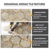 STICKGOO Hexagon Peel and Stick Backsplash Tile, Stick on Backsplash