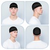 Hpmjz 3 Pcs Stocking Wave Cap Silky Elastic Band Cap