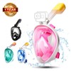 Full-Face Snorkel/Diving Mask - 180° View, Detachable Tube and Mount,