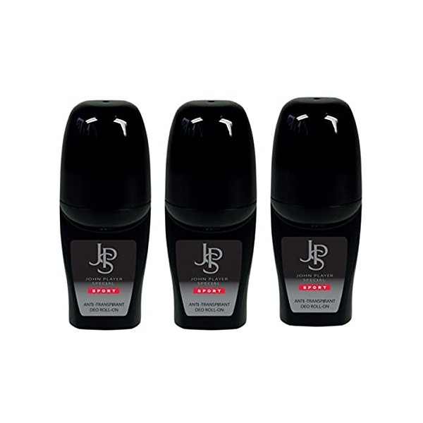 John Player Special Sport Antiperspirant Roll-On Deodorant 3 x 50 ml