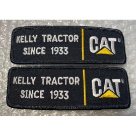 Caterpillar Lot of 2 CAT Caterpillar Kelly Tractor 1933 Patches, approx.  5 1/8" x 1 5/8"