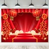 Fmarui Lunar New Year Backdrop 10x8ft Happy Vietnamese Chinese New