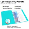 Dunwell Small Presentation Book 5.5x8.5 (2-Pack, Aqua), 24 Pockets Display