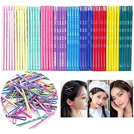Belicia Colored Hair Bobby Pins , 100 Count Hair Clips , Hair Pins for Kids, Girls and Women, Great for All Types, 2.16 Inches (Multi-color)