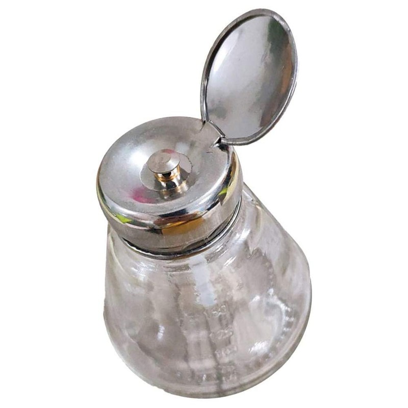 POFET One-touch makeup remover press bottle alcohol liquid pump dispenser