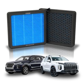 Filtro de aire de cabina de carbón activado estructurado de panal, duradero y resistente, se adapta a Hyundai Palisade 2020-2024 (paquete de 1)
