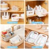 Hwtcjx Set of 6 Storage Boxes, Organiser with Handle, Plastic