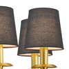 LAMPWELL VALO Clip-on Small Fabric Lamp Shades for Table Chandelier