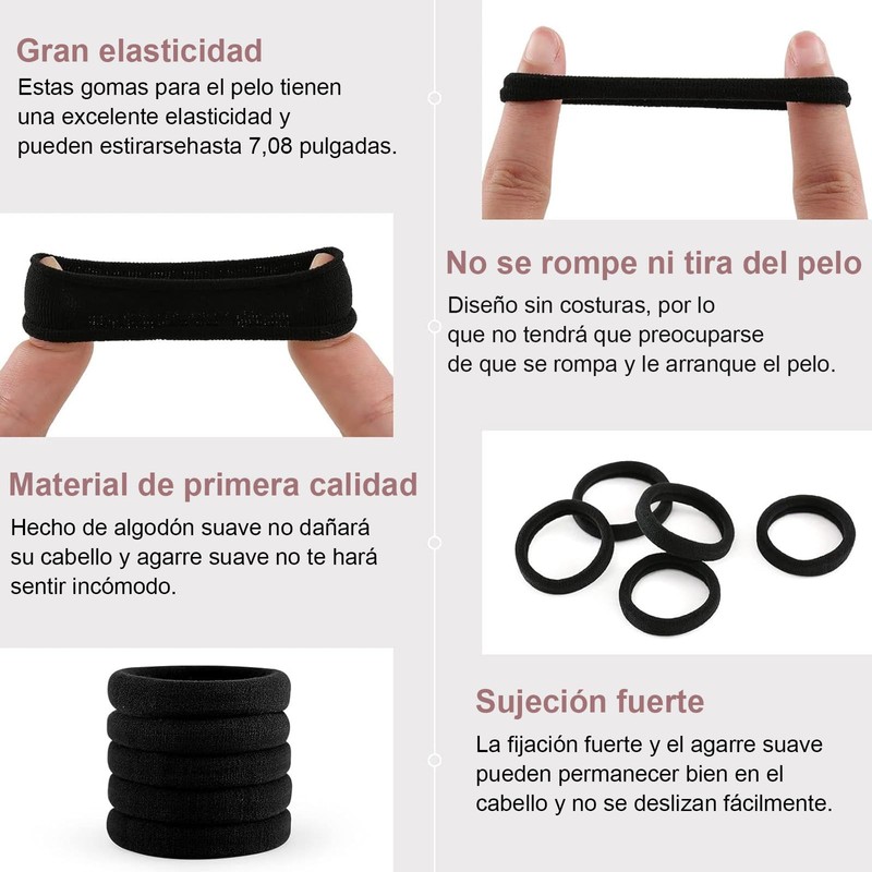 110 Pcs Ligas para Peinar el Cabello, Donas para Cabello