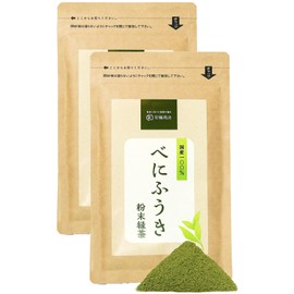 Saiwa Shoten Benifuuki Tea Powdered Powdered Tea, Approx. 160 Cups, Made in Shizuoka Prefecture, Made in Japan, High Concentration, Methylated Catechin, Zipper Included, 2.8 oz (80 g) (Set of 2)