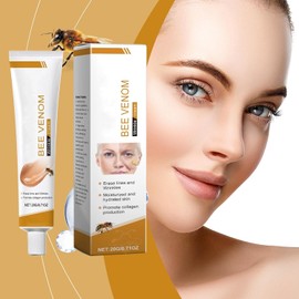 2 Stück Bienengift Anti-Falten-Creme,2 Stück Bienengift Faltenentfernungscreme Bienengift-Gesichtscreme Sanfte Feuchtigkeitsversorgung Befeuchtet und hellt die Haut