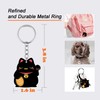 RRJQW Black Cat Keychain for Girls Cute Cat Keyring for