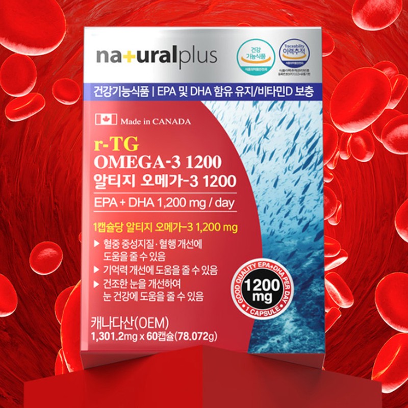 Natural Life Nutrition Inc. RTZ Omega 3 1200mg rTG Vitamin