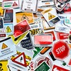 Funny Warning Sticker Stop Hazard Decals Prank Caution Stickers Crush
