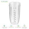 2-Pack Replacement Parts Upgrade 32oz Cups with Flip-Top to-Go-Lid and