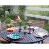 BIRDROCK HOME 2 Pack Outdoor Wide Conical Flame Torches