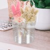 Kichvoe Transparent Flower Bucket 6.5 Inch Clear Floral Container Multipurpose