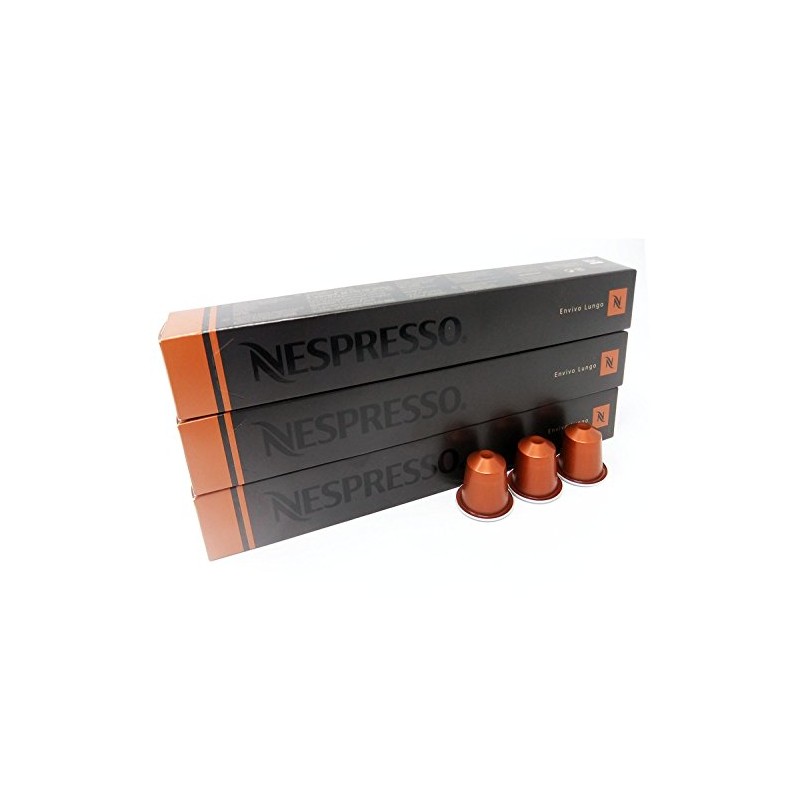 Nespresso Envivo Lungo 30 Coffee Capsules Pods Intense Roast Strong