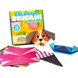 Little Learning Hands Kit de papel de origami colorido, 40 proyectos tradicionales de origami japonés, 80 hojas de colores vivos de doble cara, manualidades para niños y adultos principiantes, el mejor regalo para niños y adultos