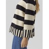 VMELOUIS STRIPE LS OVERSIZE O-NECK PULL.