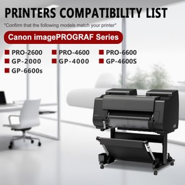 KSUMEI PFI-2700 Ink Cartridge Pigment Ink Tank PFI2700 Compatible for Canon ImagePROGRAF PRO-2600 PRO-4600 PRO-6600 GP-2000 GP-4000 GP-4600S GP-6600s Printers (700ml, Violet)