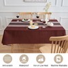 Tablecloth Red 100 x 100 cm Linen Tablecloth Weatherproof Garden