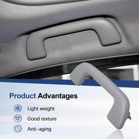 Panwarmoll Auto Roof Pull Handle Without Hook Compatible with Toyota Corolla 4Runner Rav4 Highlander Yaris Vios 2003-2021 Front Grab Rail Grey Replace 74610-52020 74610-52030 74619-0M010 74683-8010