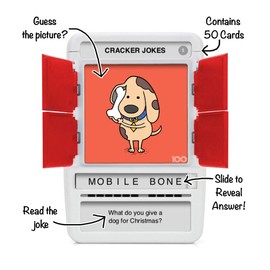 100 PICS Christmas Jokes Family Game - Secret Santa Stocking Fillers Xmas Gifts And Travel Card Games