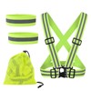 AYNKH Reflective Vest Safety Gear, Adjustable Highly Visible Belt Reflector