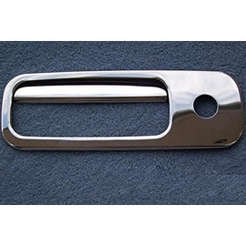 Recambo Stainless Steel Door Handle Trim Caps Set V2A Compatible for VW Golf 3 4 T5 Lupo Caddy 3 Sharan Polo 6N Boot Opener Handle Tailgate Cover Trim