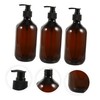 DOITOOL Plastic Squeeze Bottles Refillable Shampoo Containers Pump for Home