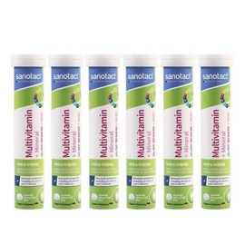 Sanotact Multivitamin + Mineral (4100mg / 사노탁트 멀티비타민 + 미네랄 (4100mg x 20정) 6개 총120정  4100mg 고함량 하루 1정 발포 간편 섭취
