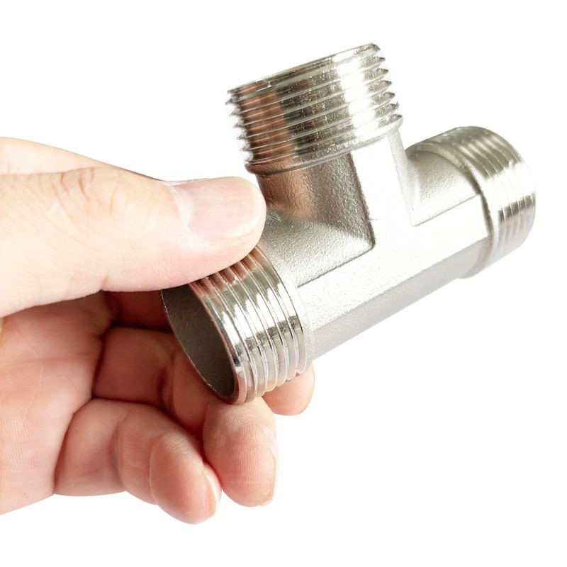 LOZOME 1 inch Male Thread Tee Adapter 3 Way T