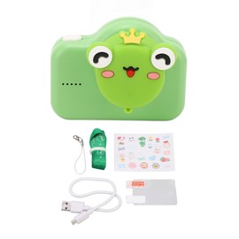 20MP Kids Selfie Camera 32GB Kids Digital Video Camera Portable Kids Camera Toy for Birthday Spring Outing Little Frog