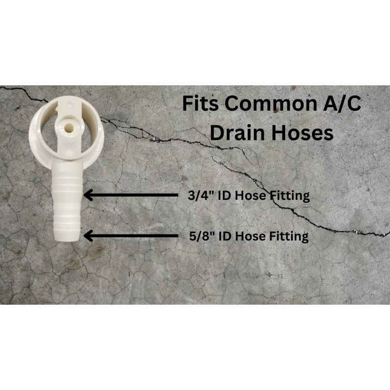 T&T Hardware A/C Drain Adapter; Connect 5/8" or 3/4" Drain