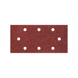 Wolfcraft 1993000 Set of 5 Easy Fix Sanding Sheets with Holes / Corundum / Grain Size 80