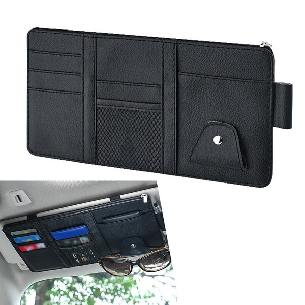 gunroil 1 Pack Car Sun Visor Storage Bag, 11.41In x