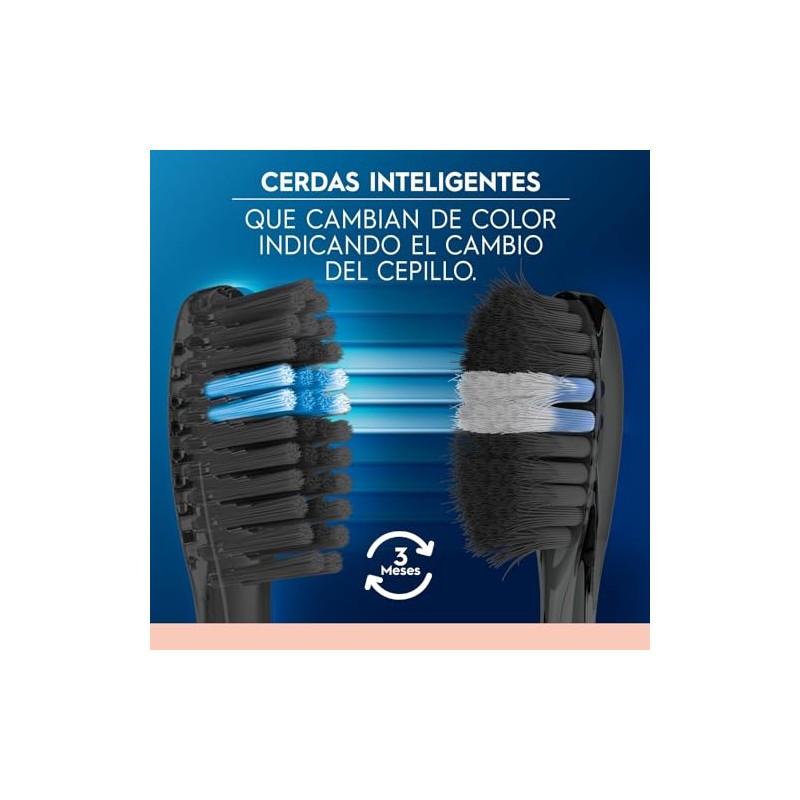 Oral Cepillo Dientes Indicator Black Cerdas Suaves Inteligentes Carbón Unidades
