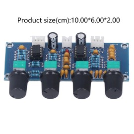 FTVOGUE NE5532 Preamp Module DC 12V to 24V Digital Audio Preamplifier Board Preamplifier Tone Board Electronic Components Module