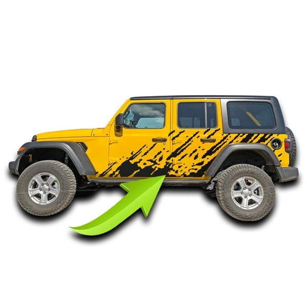 BENINI DESIGN STUDIO Mud Splash Splatter Raptor Side Stripes Graphics