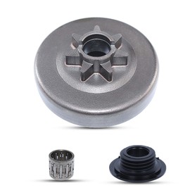 Hyceker 3/8"-7 Spur Sprocket Clutch Drum Kit for Husqvarna 455 460 Rancher 461 Jonsered CS2255 Redmax GZ550 Chainsaw, 3/8 Pitch Spur Clutch Drum Cover Worm Gear Fit Husky 455 460 Chainsaws 537291604