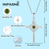 Inpasne Heart Cross Necklace for Women 925 Sterling Silver Infinity