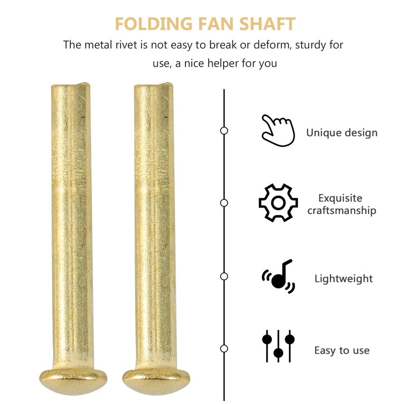 NUOLUX Folding Fan, Axis, Rivet, Nail and Nut Repair Kit,