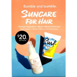 BUMBLE AND BUMBLE SUNCARE FOR HAIR 2 PC SET ULTIMATE HYDRATION + WAVE PERFECTION