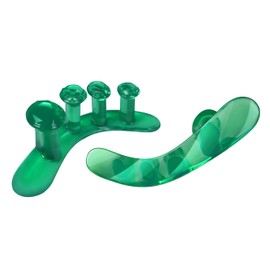 Tech Love Gel Toe Separators 1 Pair with Storage Box, Toe Spacers for Restoring Toes to Original Shape, Bunion Correctors for Women to Relax Toes, Yoga Practice, Bunion Relief, Hammer Toes, Green