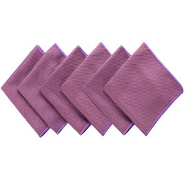 Microfibre Cleaning Cloths Fish Scale Cloths Microfiber Lint Free Cloths Towels Polishing Cloths for Dishes Glasses Car Windows Mirrors Screen TV Tablets Camera 30CM X 30CM 6 Pack Purple