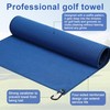 3 Pack 11.8"x11.8" Microfiber Golf Towels with Carabiner Clip, Quick-Dry