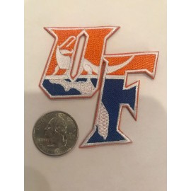 UF Florida Gators Vintage Embroidered Iron On Patch 3” X 2.5" NICE QUALITY